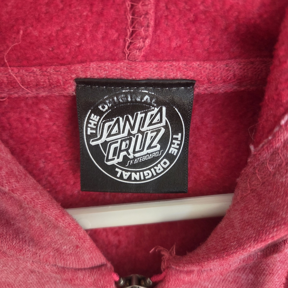 Santa Cruz Red Logo Zip-Up Hoodie - Picture 4 of 6